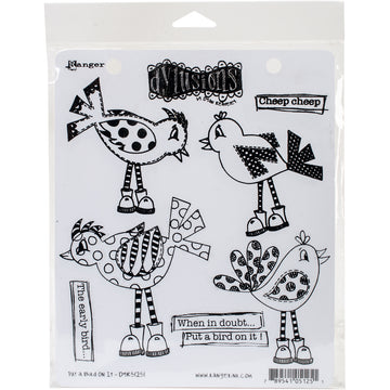 Ranger Dyan Reaveley's Dylusions Cling Stamp Collections 8.5"X7" - Put A Bird On It