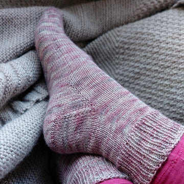 Annette's Toe Up Vanilla Socks