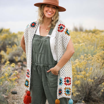 Perennial Granny Square Scarf