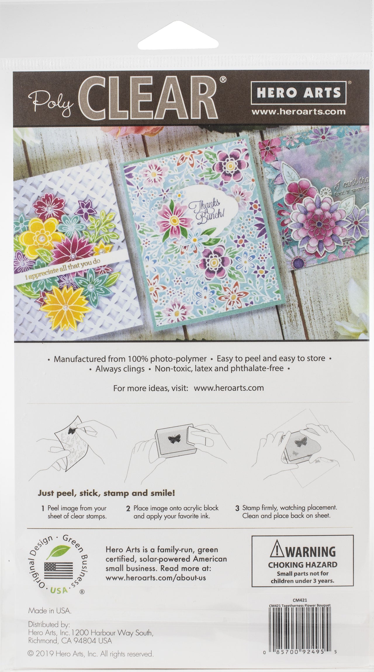 Hero Arts Clear Stamps 4"X6" - Togetherness Flower Bouquet