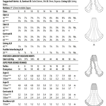 McCall's Misses' Skirt M8229 - Sewing Pattern