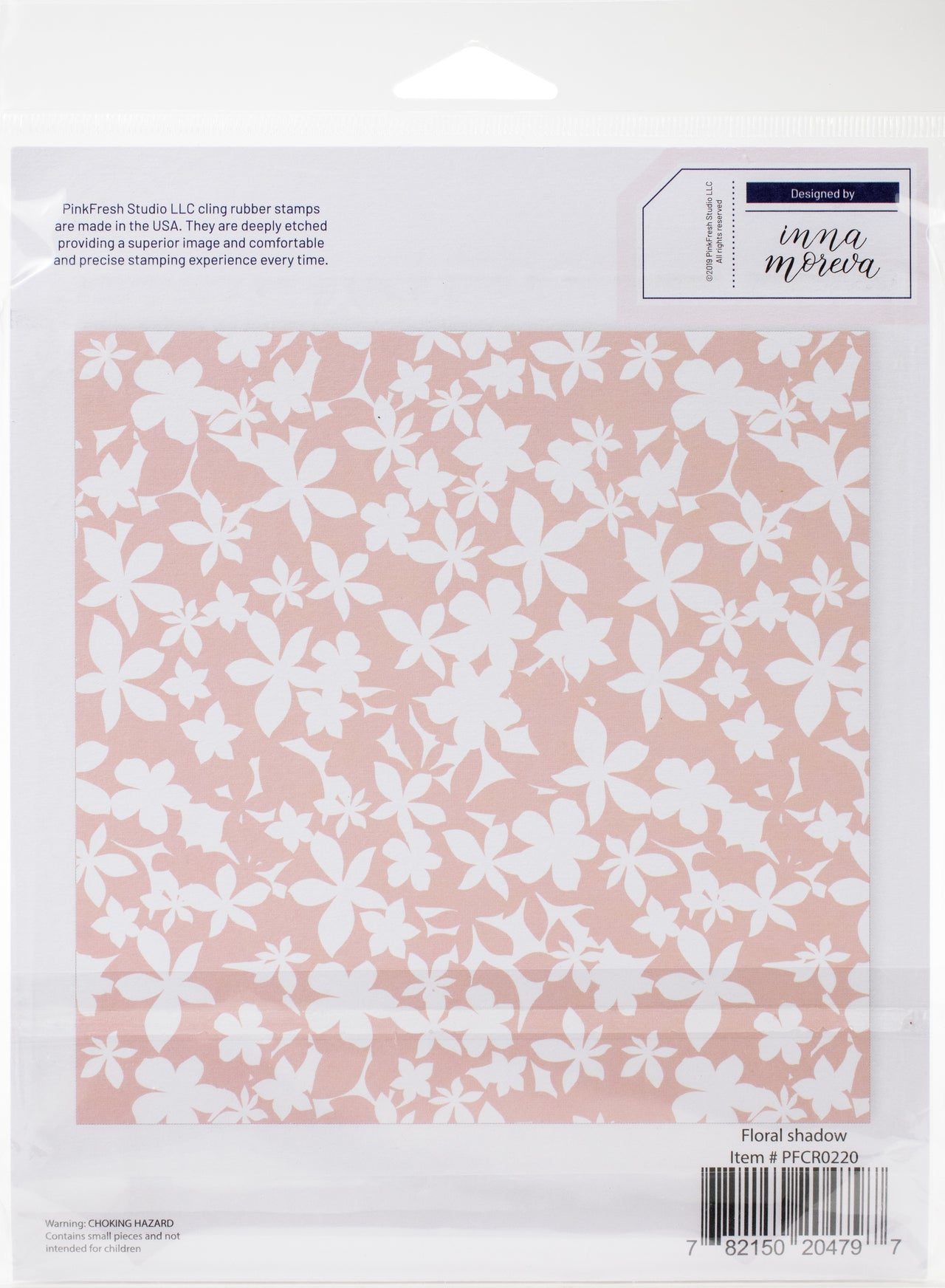 Pinkfresh Studio Cling Rubber Stamp Set 6"X6" - Floral Shadow