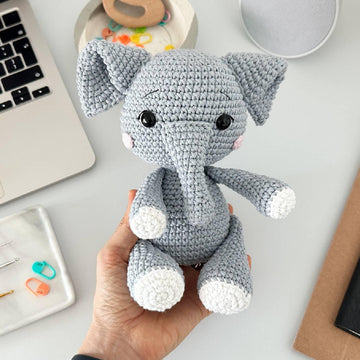 Elephant Amigurumi Crochet Pattern PDF – Elephant Soft Toy, Stuffed Animal Tutorial