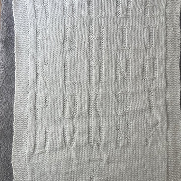 ABC alphabet blanket