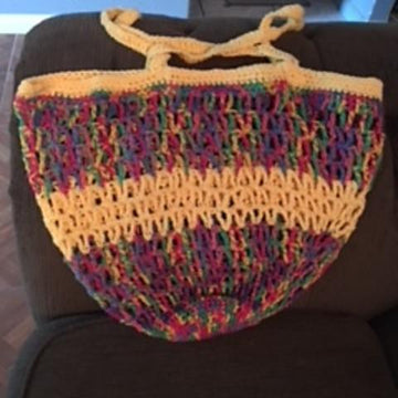 Color Stripe Market Bag