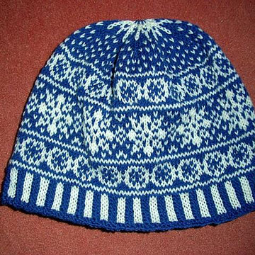 Snow crystal beanie