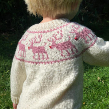 Reindeer Jumper for Babies in Sport or DK
