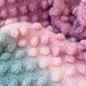 Cozy Bobble Stitch Throw
