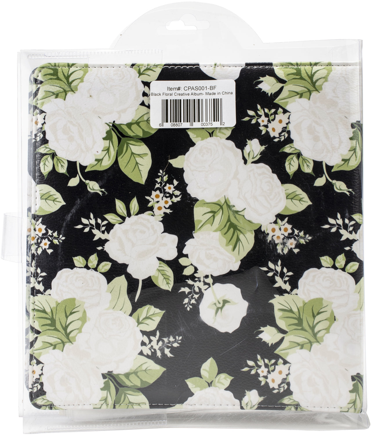 Webster's Pages Color Crush Small Creative Photo Album 8.5"X9"X2" - Black Floral