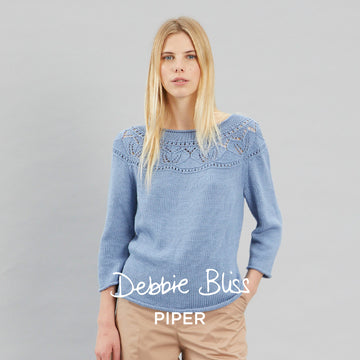 Katye - Knitting Pattern For Women in Debbie Bliss Piper