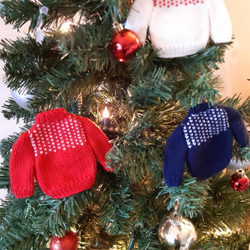 Chequered Jumper Tree Decoration