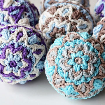 Winter Pastels Ball - overlay crochet