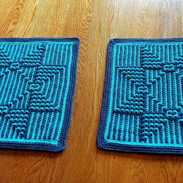 Stars & Stripes Mosaic Crochet Table Runner