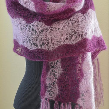 #177 Annabelle Striped Stole/Scarf