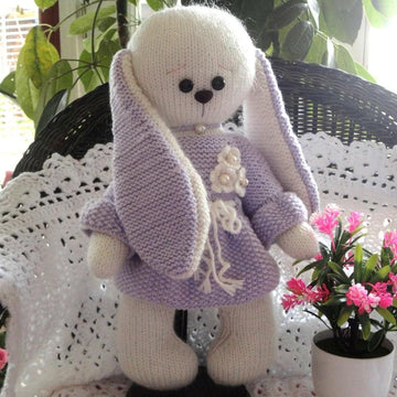 Pattern Knitted Bunny