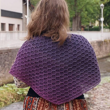 Honey Drip shawl