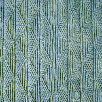 Mandelbrot Twist Stitch Shawl