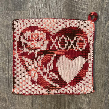 Valentine Kisses Potholder