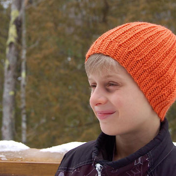 Men's Reversible Knit Look Beanie
