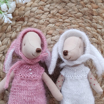 Bunny hat for Maileg mouse