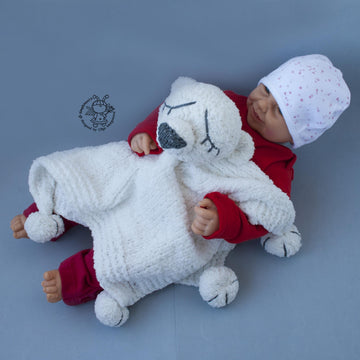 Polar Bear Baby Lace Blanket