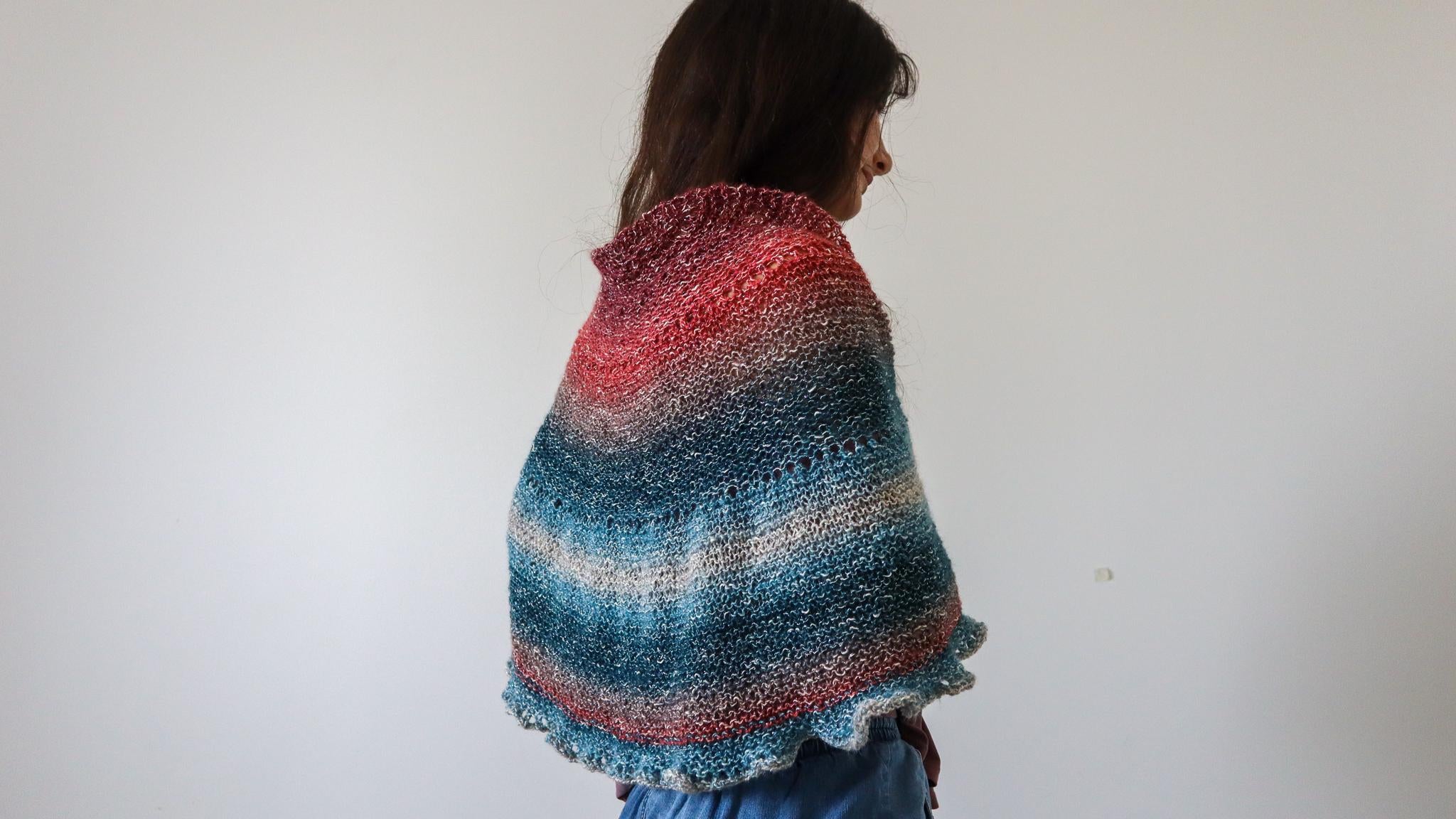 Garter Stitch Half Pi Shawl