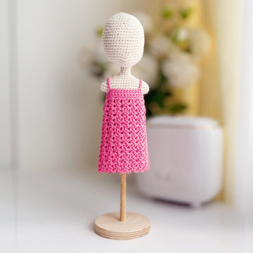 Amigurumi doll dress, crochet doll clothes, Coral dresses