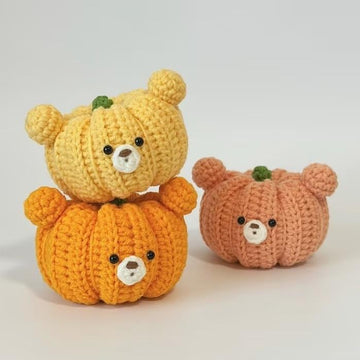Bear Free Crochet Pattern, Pumpkin Halloween Crochet Pattern