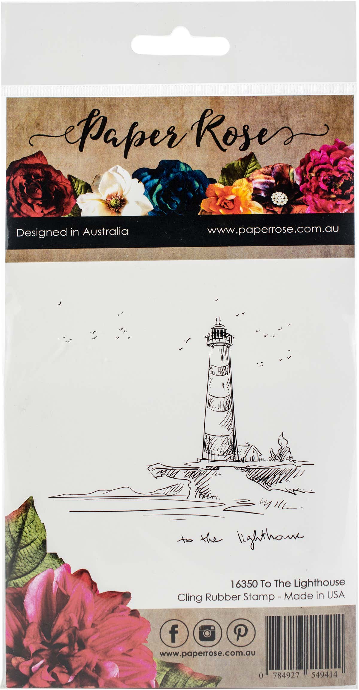 Paper Rose Cling Stamps - To The Lighthouse