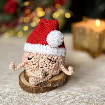 Christmas Zen meditating brain