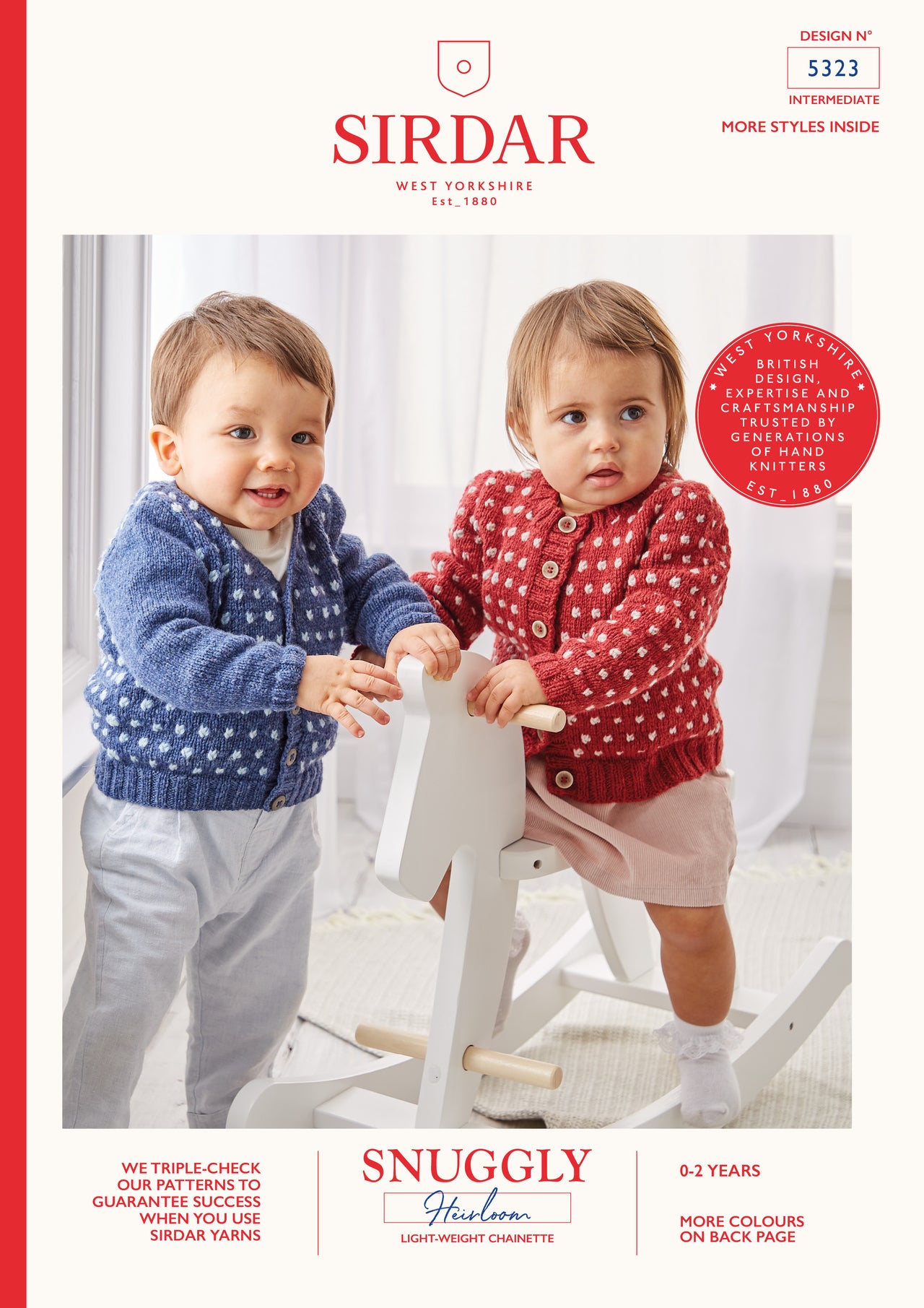 Cardigans in Sirdar Snuggly Heirloom - 5323 - Leaflet