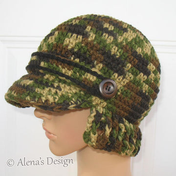 Visor Beanie with Ribbed Brim