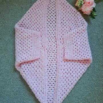 Crochet Rose Cocoon Cardigan Pattern