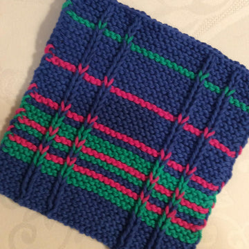 Matching Windowpane Dishcloth