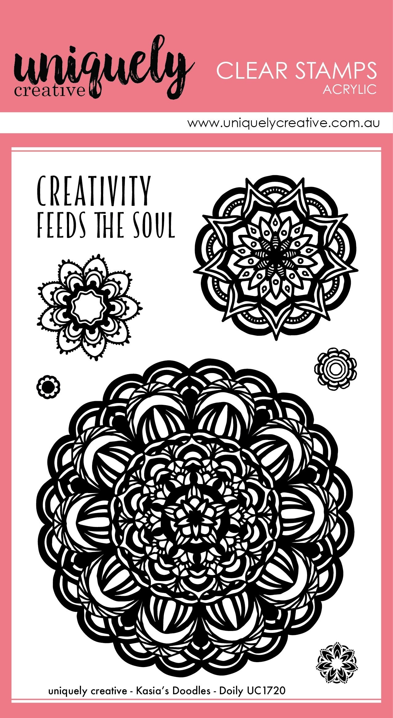Uniquely Creative 4"X6" Clear Stamps - Doily