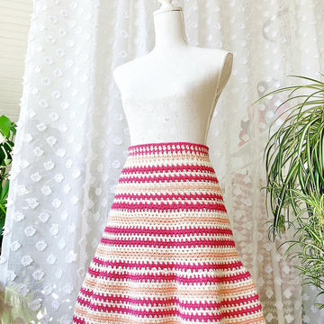 Moss Stitches Tiered skirt