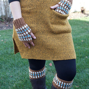 Diamonds and Gems Fingerless Gloves & Boot Cuffs