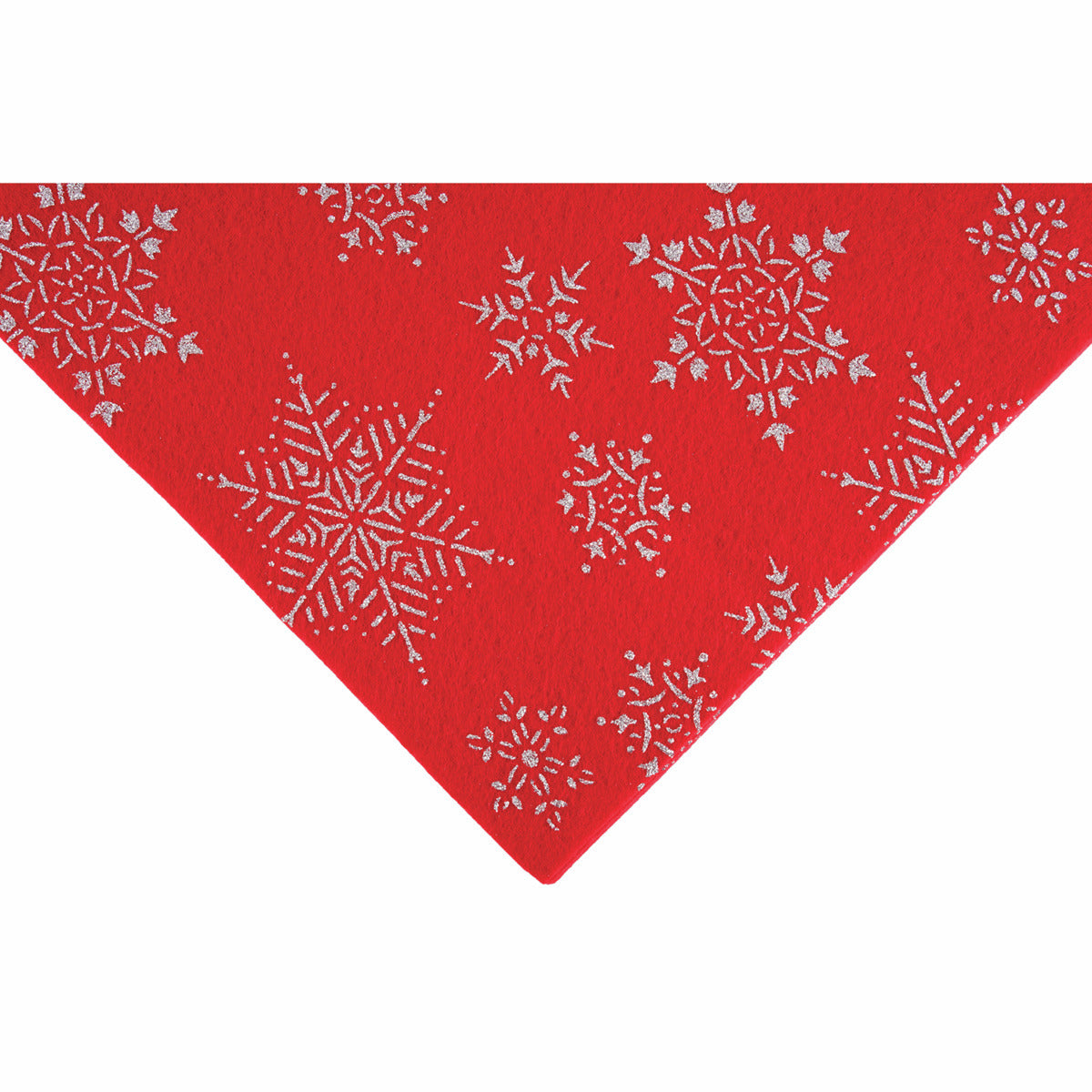 Trimits Glitter Felt Sheet Red