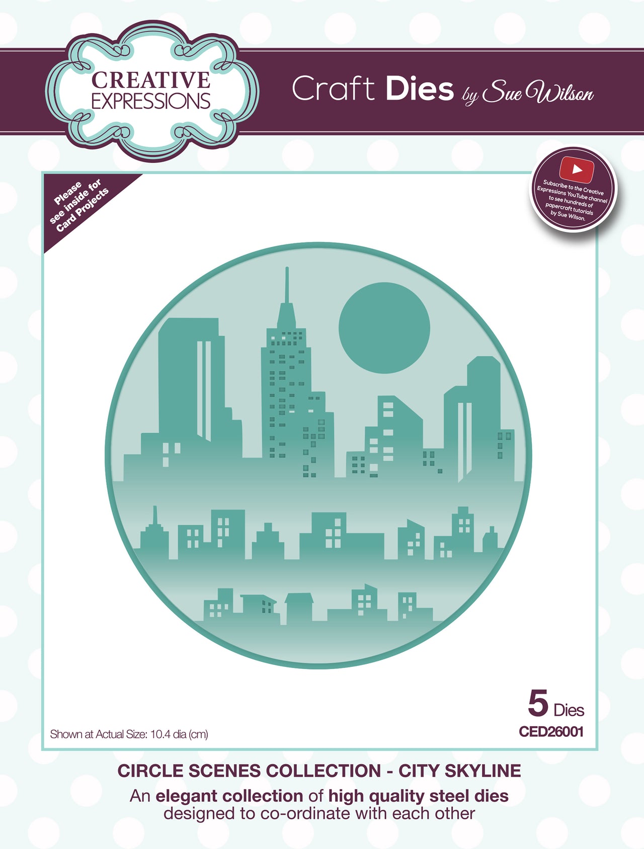 Creative Expressions Craft Dies By Sue Wilson - Circle Scenes-City Skyline