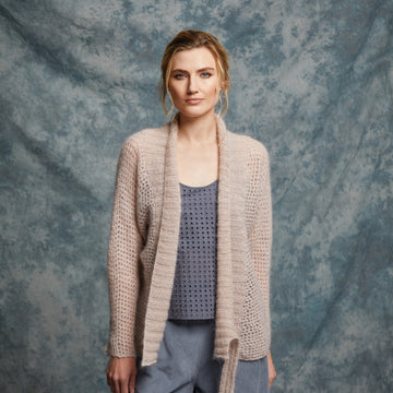 Capsicum Cardigan in Rowan Kidsilk Haze & Fine Lace - ZB298-00001-Capsicum Cardigan-DE - Downloadable PDF