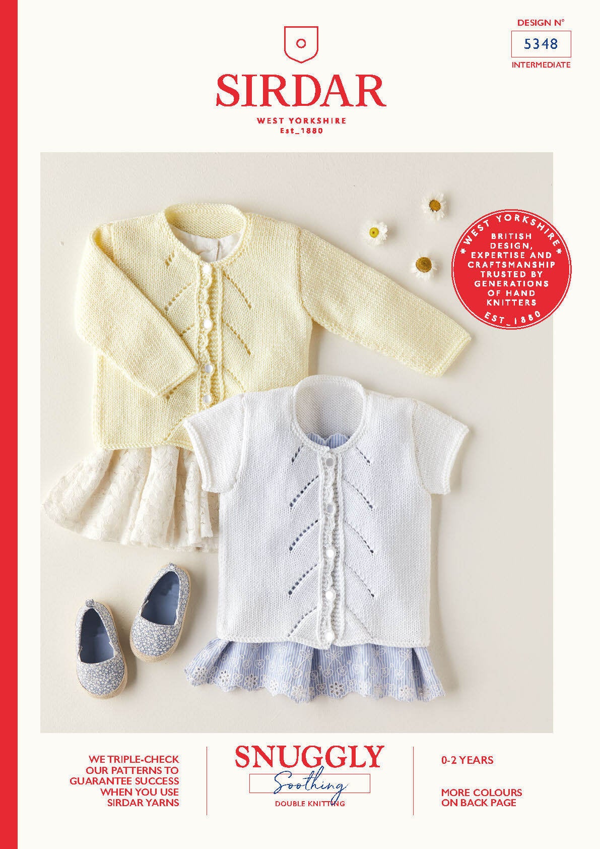 Babies Cardigans in Sirdar Snuggly Soothing DK - 5348 - Leaflet