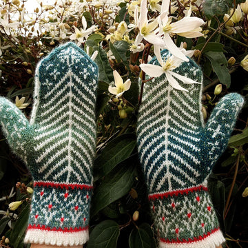 Merry Christmas Tree Mittens