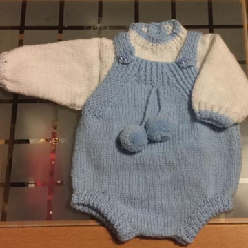 Baby Ribbon Cardi/Romper 0-3mths