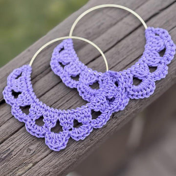 136. Modern Lace Crochet Earrings Pattern