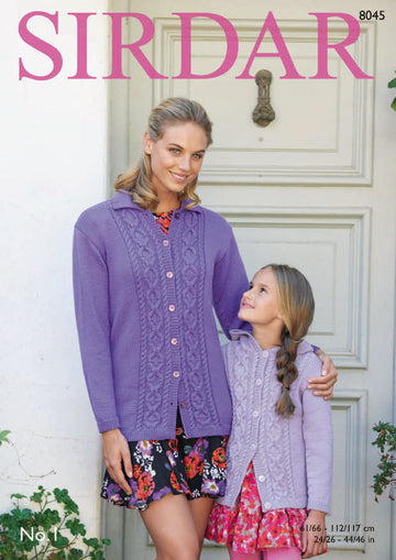 Jackets in Sirdar No.1 - 8045 - Downloadable PDF