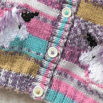 Child's Unicorn Cardigan