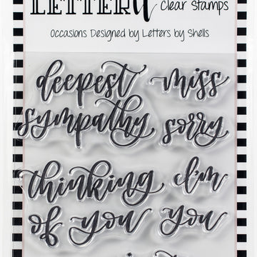 Ranger Letter It Clear Stamp Set 4"X6" - Occasions