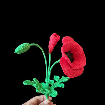 Crochet Poppy flowers