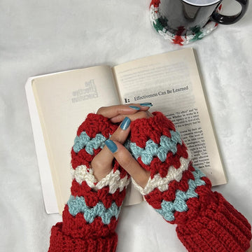 Jolly Holly Fingerless Warmers