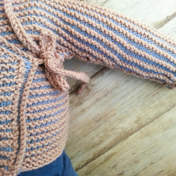 Striped Baby Wrap Cardigan